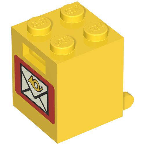 Box 2 x 2 x 2 [Solid Studs] with Mailbox Print