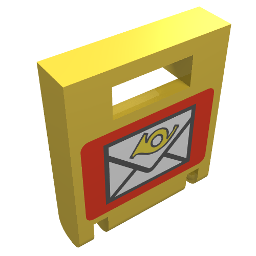 Box 2 x 2 x 2 Door with Slot and Mailbox Print