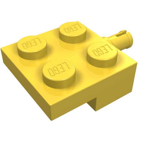 Plate Special 2 x 2 with Wheel Holder