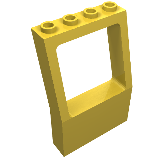 Fabuland, Window 2 x 4 x 5 with Square Top