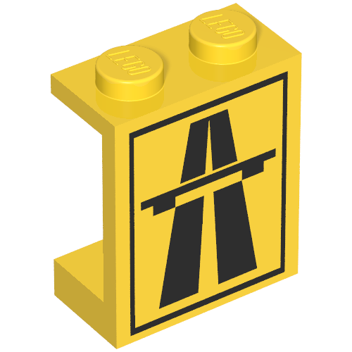 Panel 1 x 2 x 2 with Highway Print [6572]