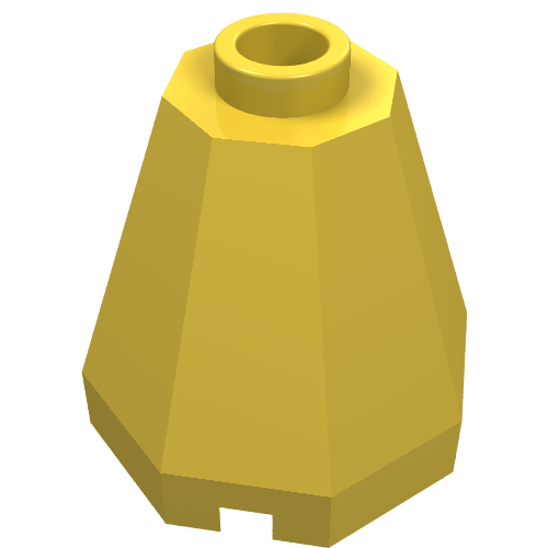 Cone 2 x 2 x 1 2/3 Octagonal, Open Stud