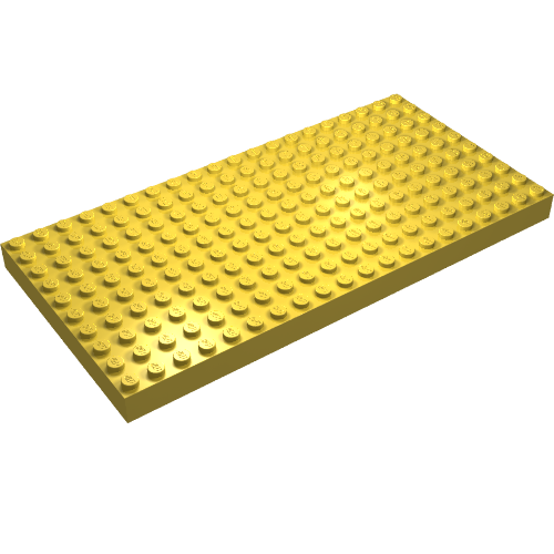 Brick 10 x 20 without Bottom Tubes, with '+' Cross Support (early Baseplate)
