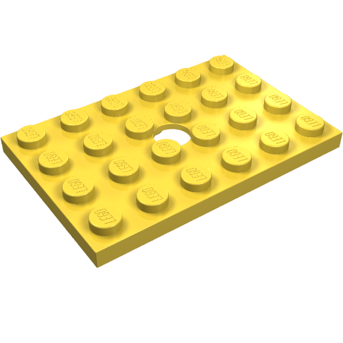 Plate Special 4 x 6 with Hole