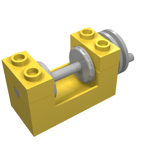 String Reel Winch 2 x 4 x 2 (Light Gray Drum)