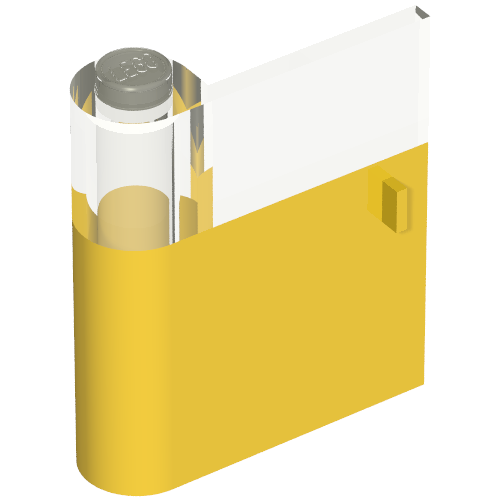 Door 1 x 3 x 3 Left with Window and Vertical Handle