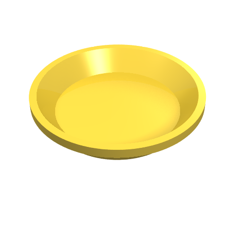 Equipment Dish / Plate Round [Kitchen Implements Kit]