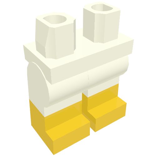 Hips with White Legs and Yellow Boots Pattern