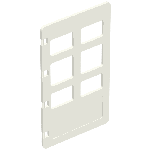 Duplo Door 1 x 3 1/2 x 5 1/3 with Six Panes