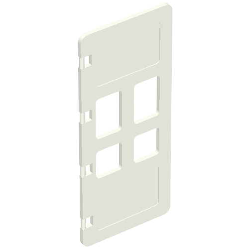 Duplo Door 1 x 3 x 5 with Four Panes