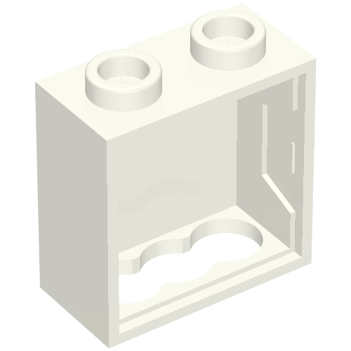 Light Cabinet 2 x 2 with Lamp Holes, 1 x 2 x 1 2/3 (Sign Back)