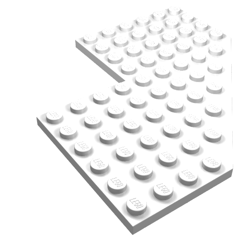 Wedge Plate 10 x 10 with 4x4 Cutout and Cut Corner