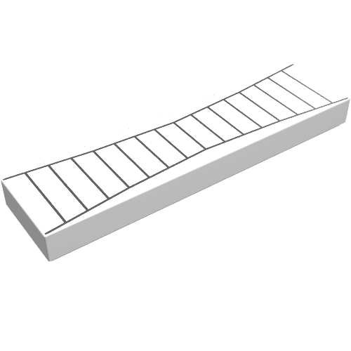 Tile 1 x 4 with Stylised Radar Print