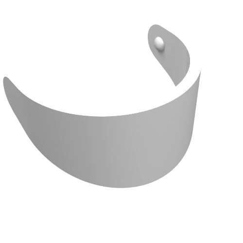 Headwear Accessory Visor For Standard Helmet