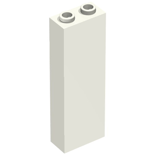 Brick 1 x 2 x 5 with Blocked Open Studs and Bottom Stud Holder with Asymmetric Ridges