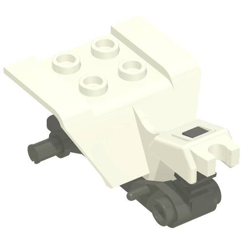 Vehicle Body, Tricycle Body Top with Dark Gray Chassis