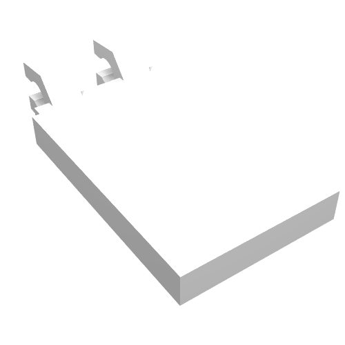 Tile Special 2 x 3 with 2 Clips [Angled Clips]