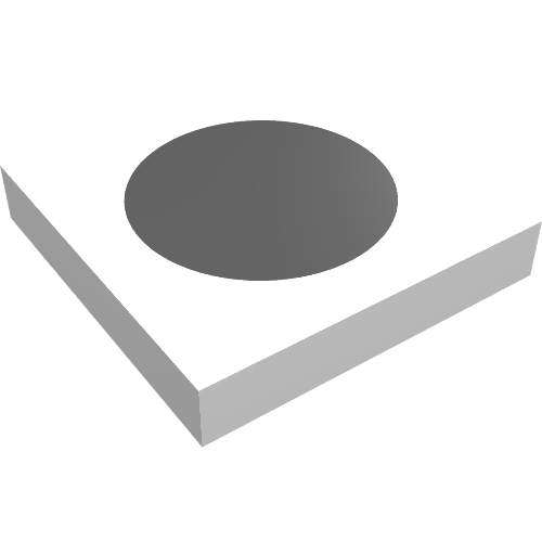 Tile 2 x 2 with Black Small Circle Print