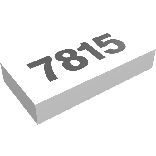 Tile 1 x 2 with '7815' Print