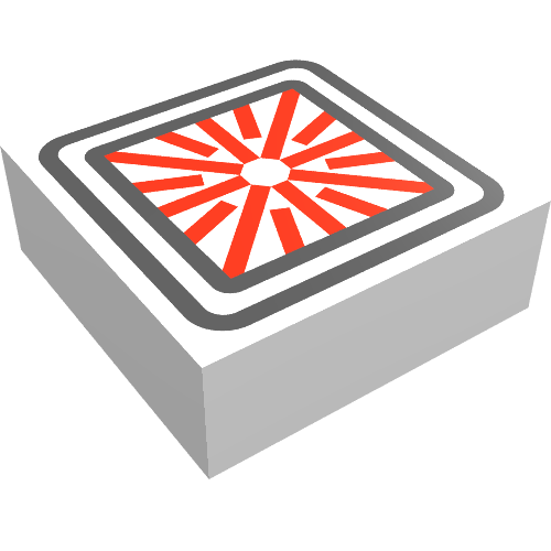 Tile 1 x 1 with Computer Targeting Display Print