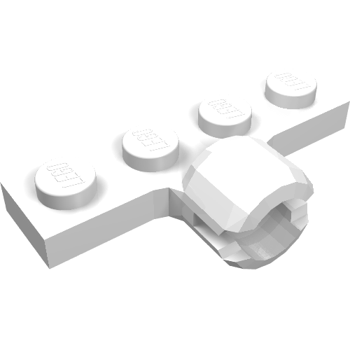 Plate Special 1 x 4 with Towball Socket, Long, 2 Slots