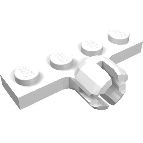 Plate Special 1 x 4 with Towball Socket, Long, 4 Slots