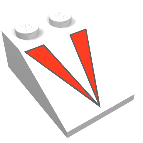 Slope 33° 3 x 2 with Red V Print