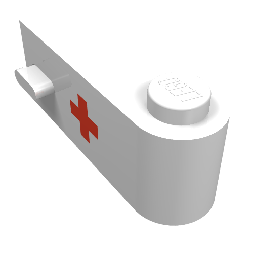 Door 1 x 3 x 1 Right [Red Cross Print]