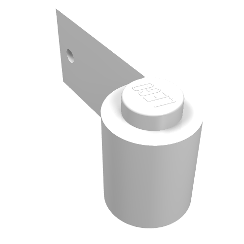 Door 1 x 3 x 1 Left with Red Cross Print