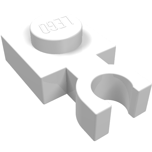 Plate Special 1 x 1 with Clip Vertical [Thin U Clip]