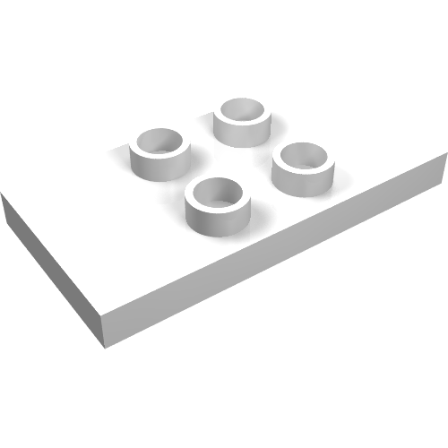 Duplo Plate 2 x 4 x 1/3 with 4 Center Studs [Thin]