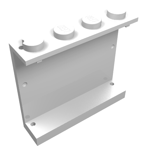 Panel 1 x 4 x 3 - Solid Studs with Red Cross Print [1067 / 6688]