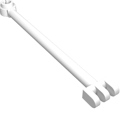 Hinge Bar 8L with 3 Fingers and Open End Stud