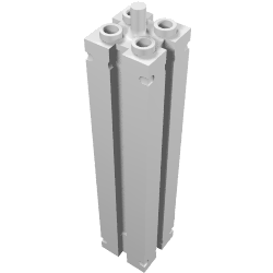 Support 2 x 2 x 8 with Grooves, Smooth On All Sides, Top Peg