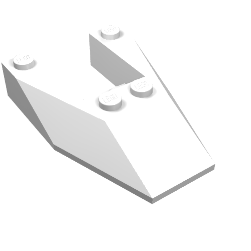 Wedge Sloped 6 x 4 Cutout, No Stud Notches