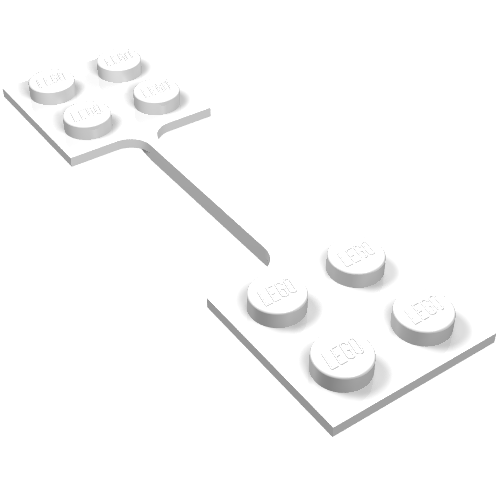 Hinge Coupling, Two Connected 2 x 2 Plates [Nylon]
