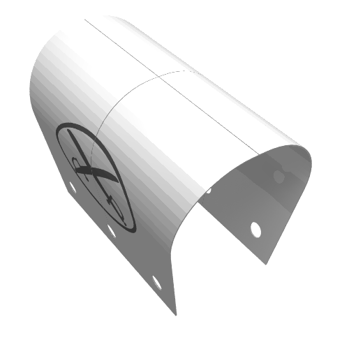 Wagon Cover with Crossed Cutlasses Print