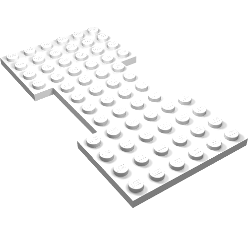 Vehicle Base 6 x 12 with 1 x 4 Cutouts