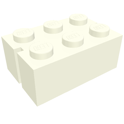 Brick 2 x 3 with 2 Slots on Short Sides