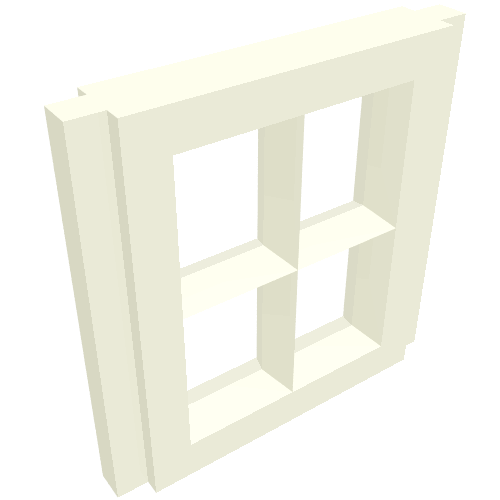 Window Pane 1 x 2 x 2 for Slotted Bricks