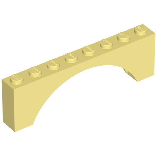Brick Arch 1 x 8 x 2