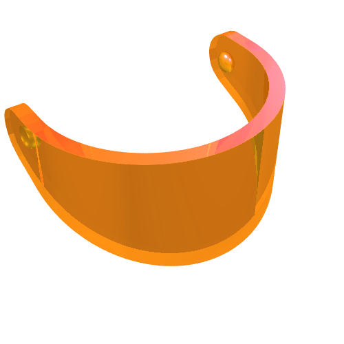 Headwear Accessory Visor For Standard Helmet