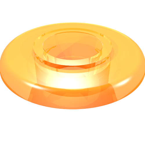 Clikits Bead, Ring Thin Large with Hole and High Connector