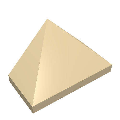 Slope 45° 2 x 1 Triple with Ovoid Bottom Pin