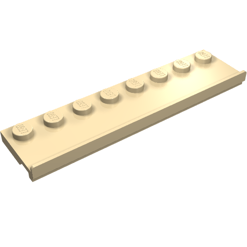 Plate Special 2 x 8 with Door Rail