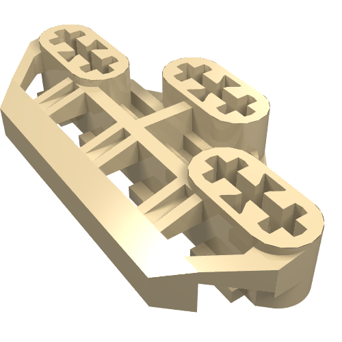 Technic Axle Connector Block 3 x 6 with 6 Axleholes