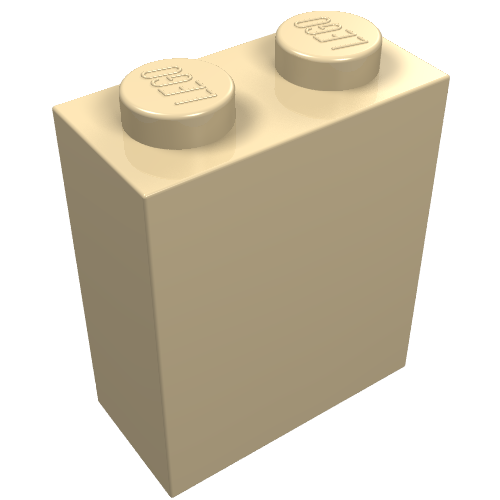 Brick 1 x 2 x 2 with Inside Axle Holder