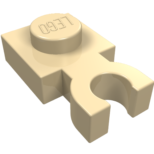 Plate Special 1 x 1 with Clip Vertical [Thick U Clip]