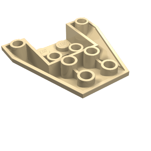 Wedge Sloped Inverted 4 x 4 Triple [2 Connections between Front Studs]