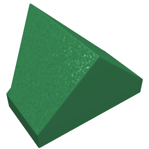 Slope 45° 2 x 1 Double / Inverted with Hollow Bottom